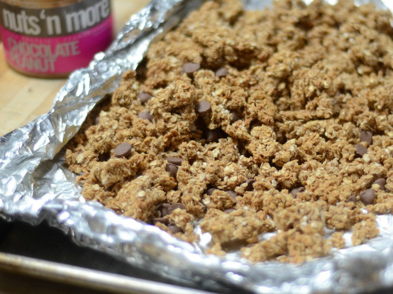 Gluten Free Peanut Butter Chocolate Chip Granola Recipe Video