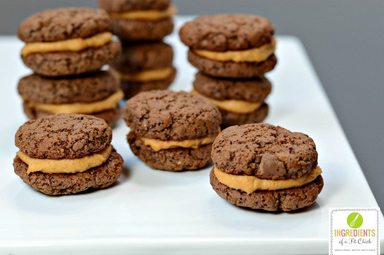 Chocolate Peanut Butter Sandwich Cookies