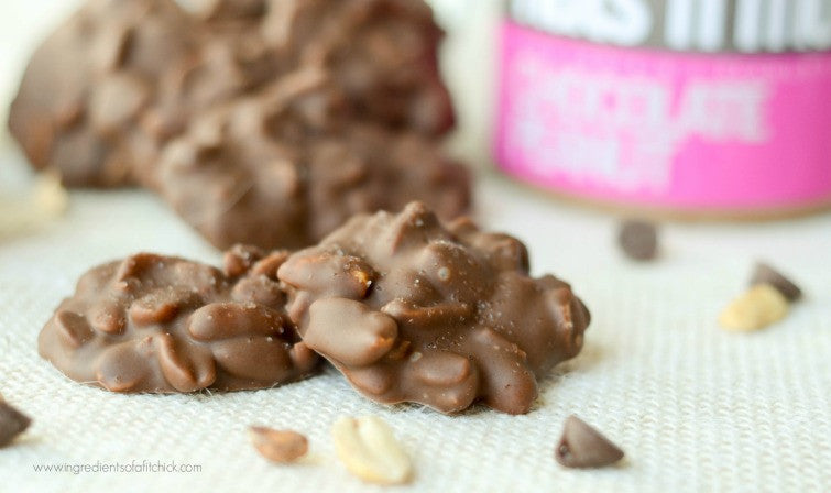 Salted Chocolate Peanut Clusters