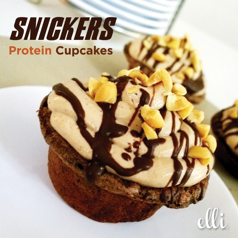 Snickers Protein Cupcakes