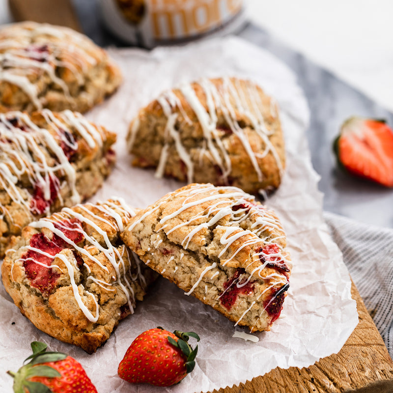 Strawberry Peanut Butter Scones