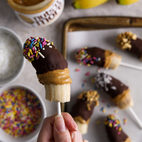 Peanut Butter Banana Pops