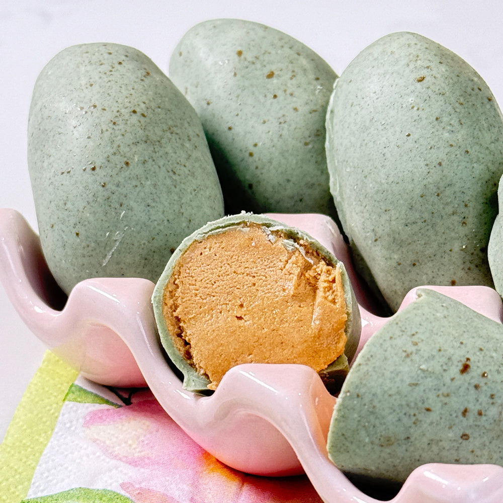 High Protein White Chocolate PB Easter Eggs