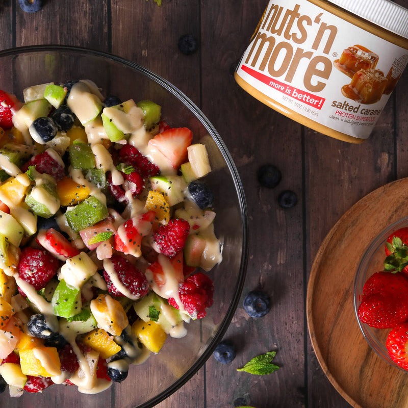Fruit Salsa (with Salted Caramel Drizzle)