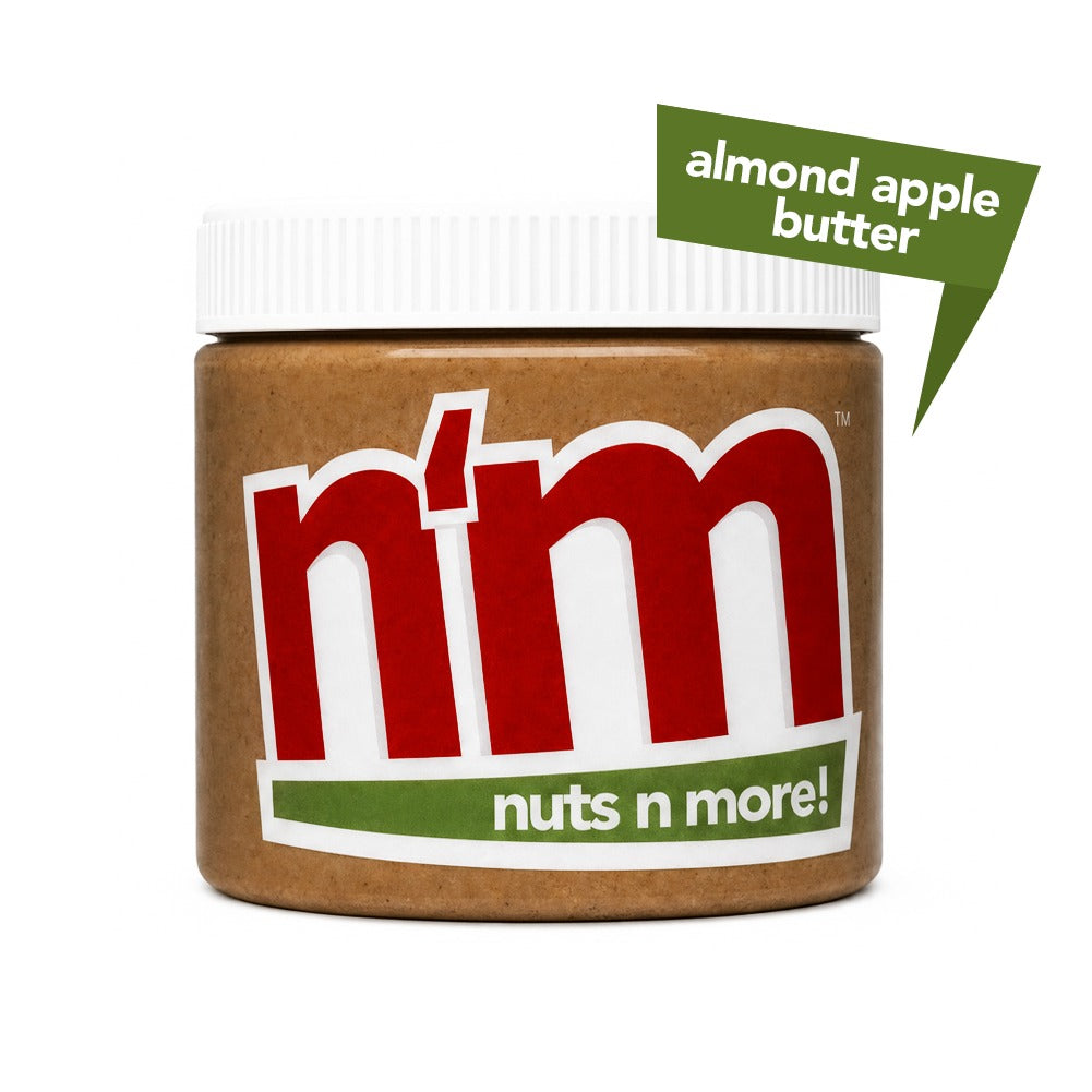 Nuts 'N More Almond Apple Butter high protein almond butter jar