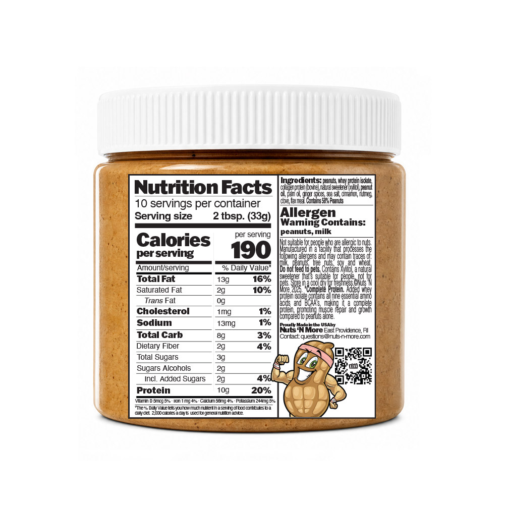 Fit Gingerbread - High Protein Gingerbread Spice Peanut Butter