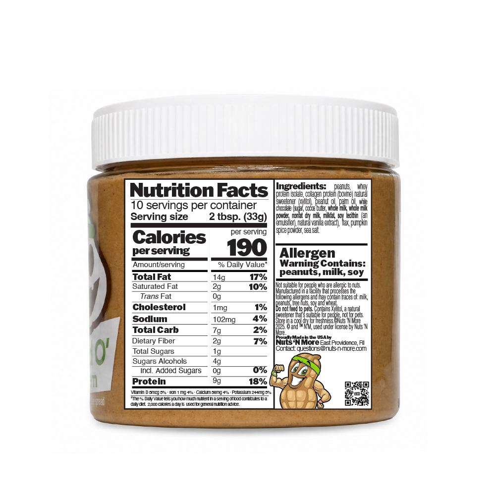 Jack'd O'lantern - High Protein Pumpkin Flavor Peanut Butter