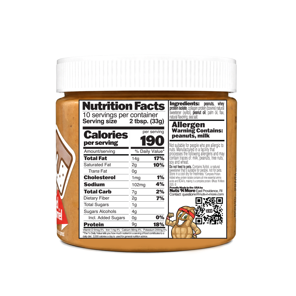 Salted Caramel High Protein Peanut Butter Spread