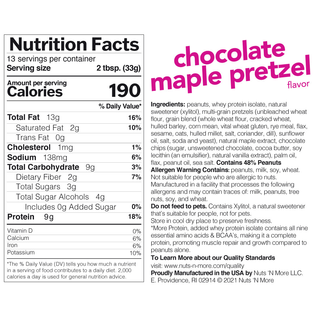 Chocolate Maple Pretzel High Protein Peanut Butter