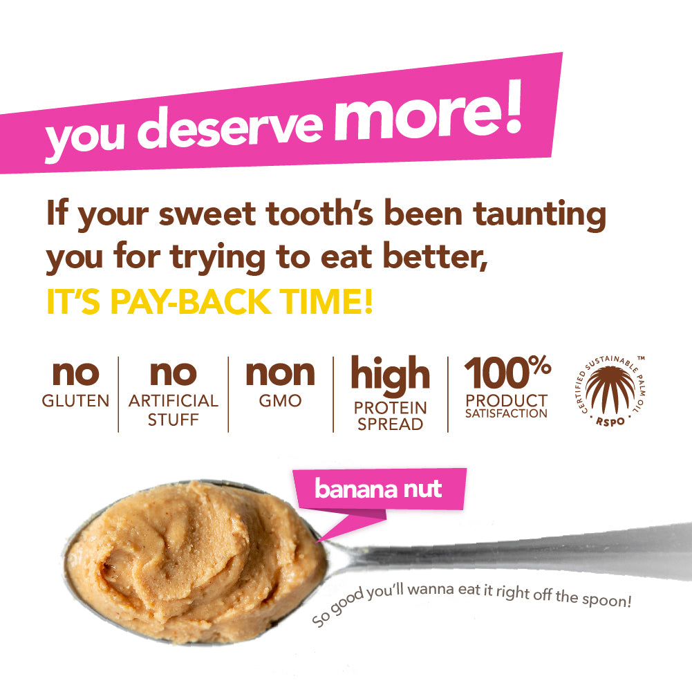 Banana Nut High Protein Peanut Butter Spread